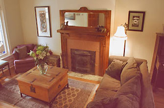 Living room after house fluffing by Debra Gould