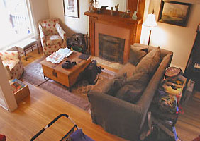 Busy living room