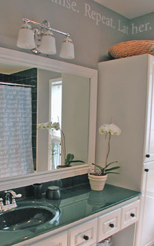 bathroom completely put together
