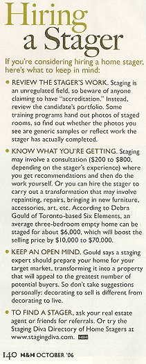 Hiring a Stager