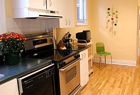 kitchen makeover with color